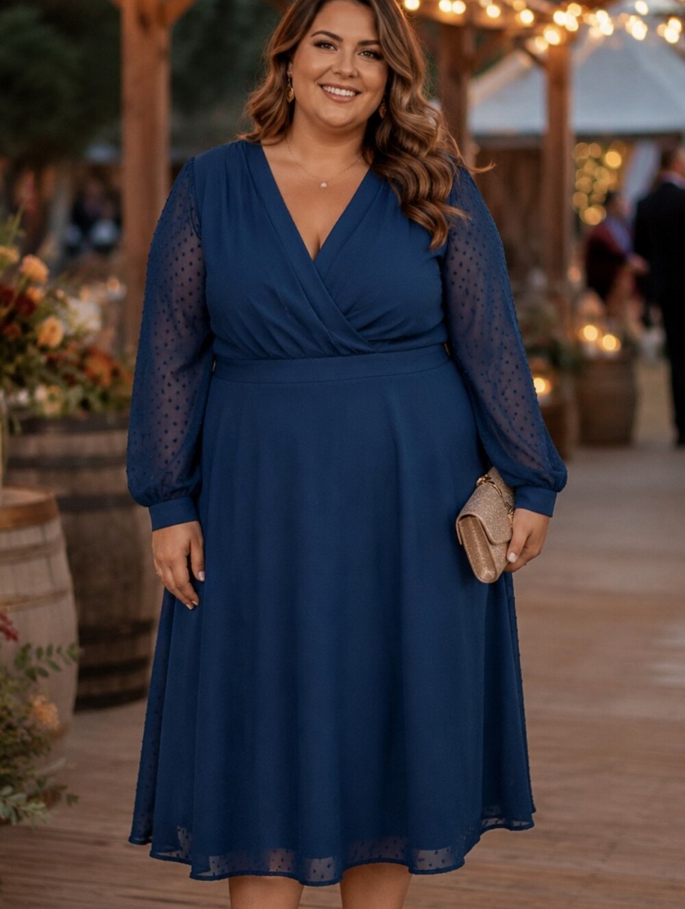 Seta T Teal Swiss Dot Sheer Sleeve V  Neck Midi Dress. NWT